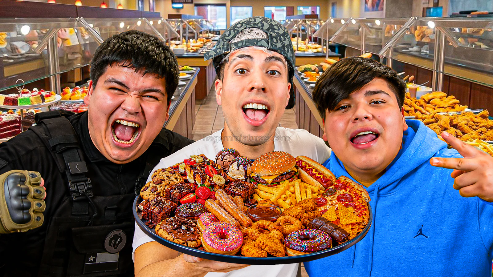 Miniatura de Pipewakatela — Comiendo sin LÍMITES en un TENEDOR LIBRE 😂🍽️